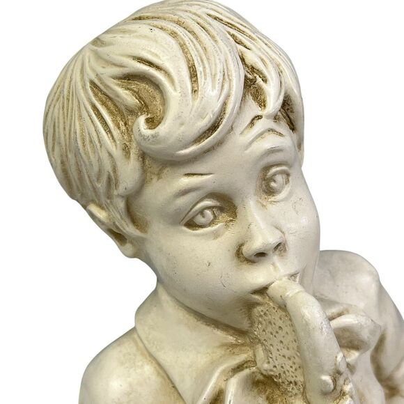 Kendrick Universal Statuary Co Saxophone Boy & Girl Bust Statues 1971 Home Decor - Picture 4 of 14